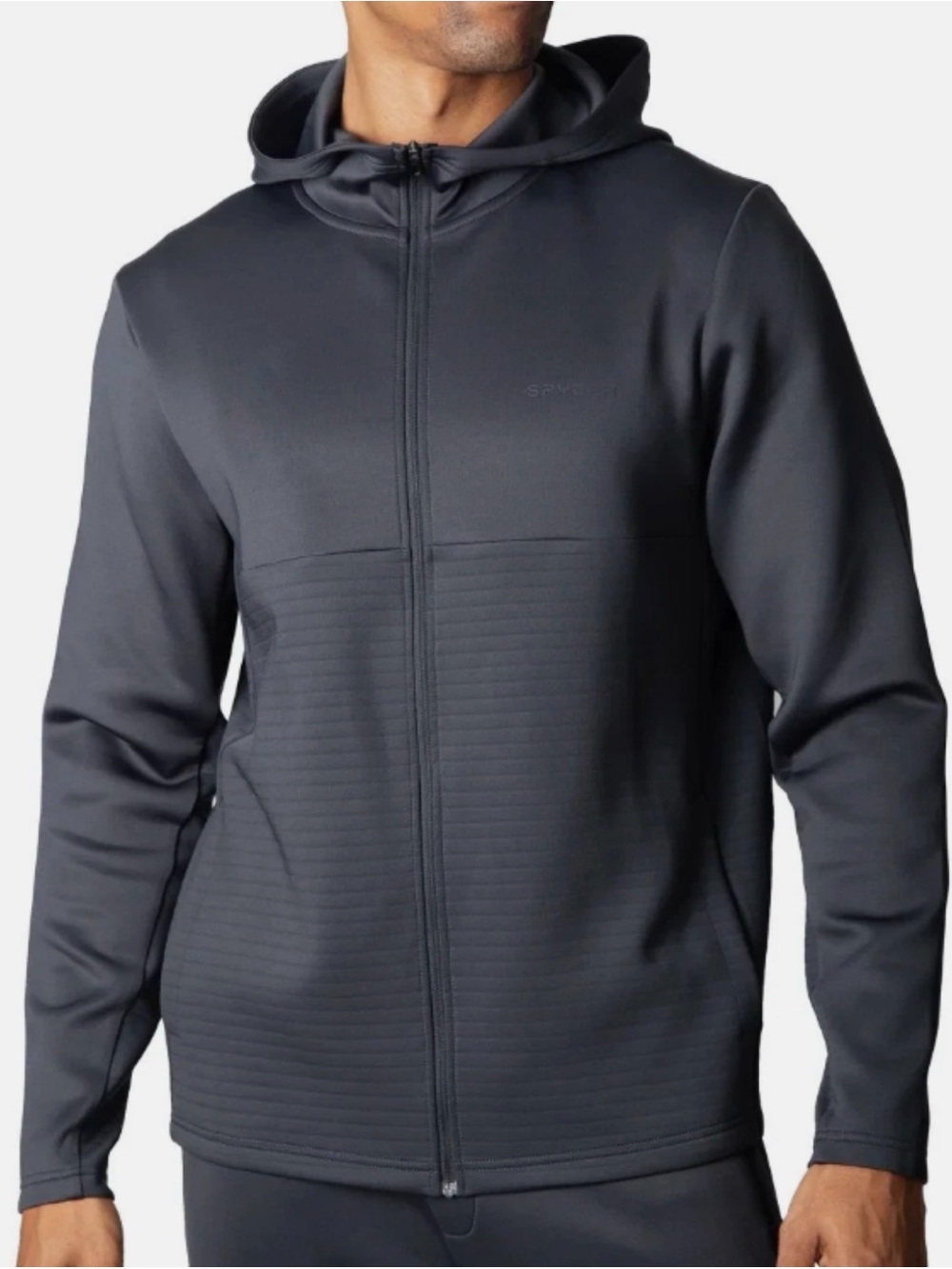 Men’s Navy Blue Spyder Active Full-Zip Hooded Jacket Size Large